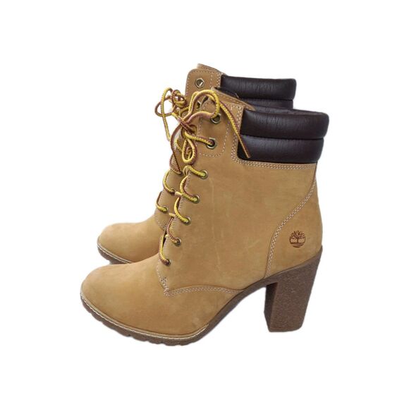 Timberland Women's Tillston 6 Inch Double Collar Boot Size 7.5 Tan - Picture 2 of 8